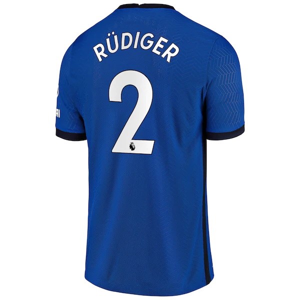 Camiseta Chelsea NO.2 Rudiger 1ª 2020-2021 Azul